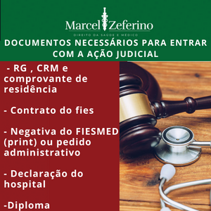 documentos necessários para entrar com ação judicial FIESMED
